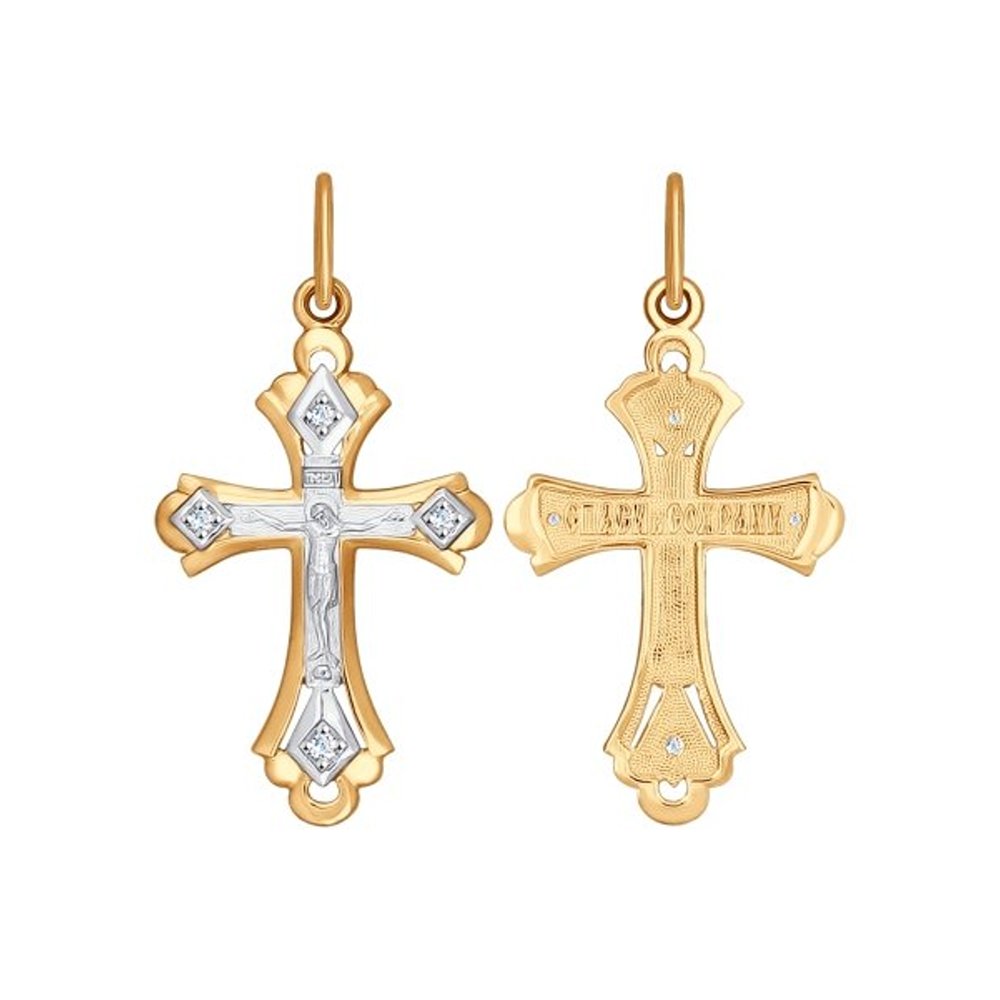 Подвеска из золота с фианитами