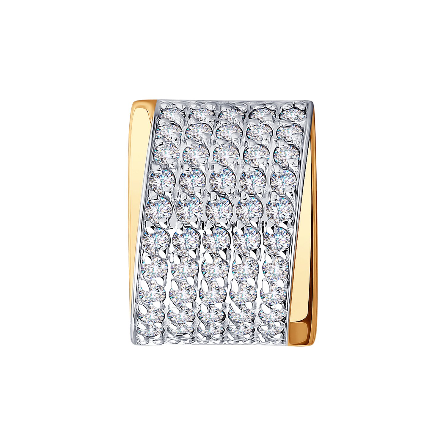 Подвеска из золота с фианитами