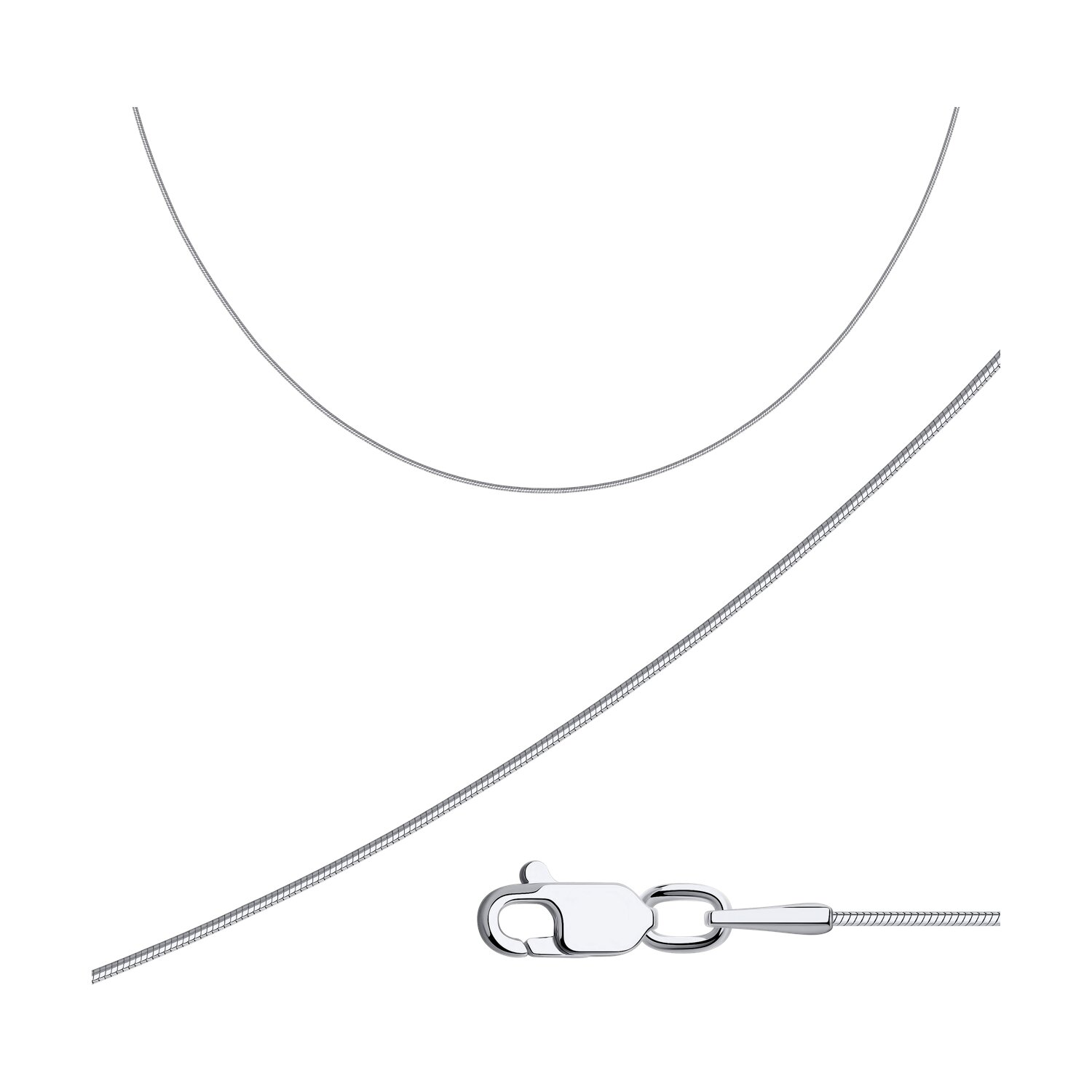 Цепь из белого золота