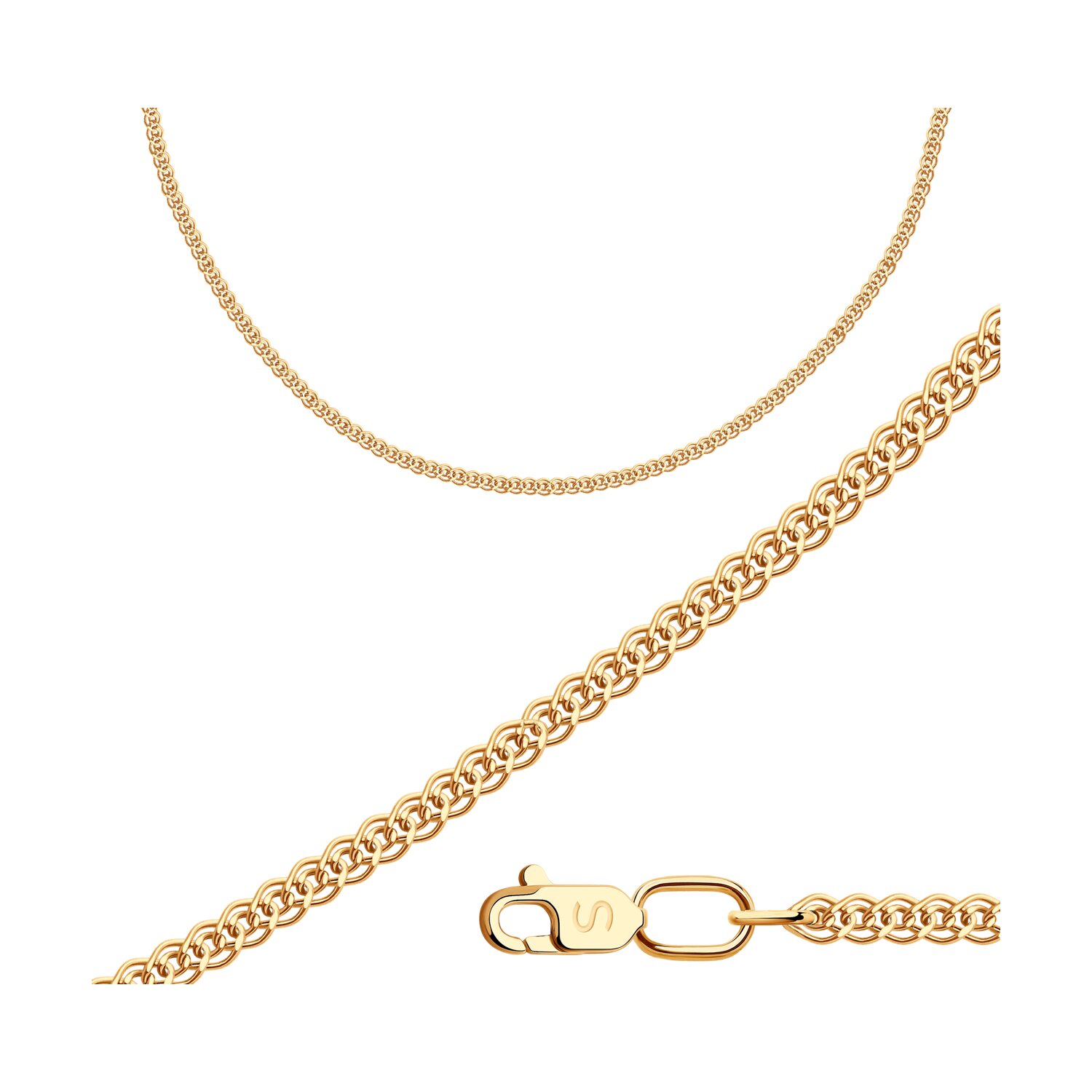 Цепь из золота, плетение Нонна, 585 проба