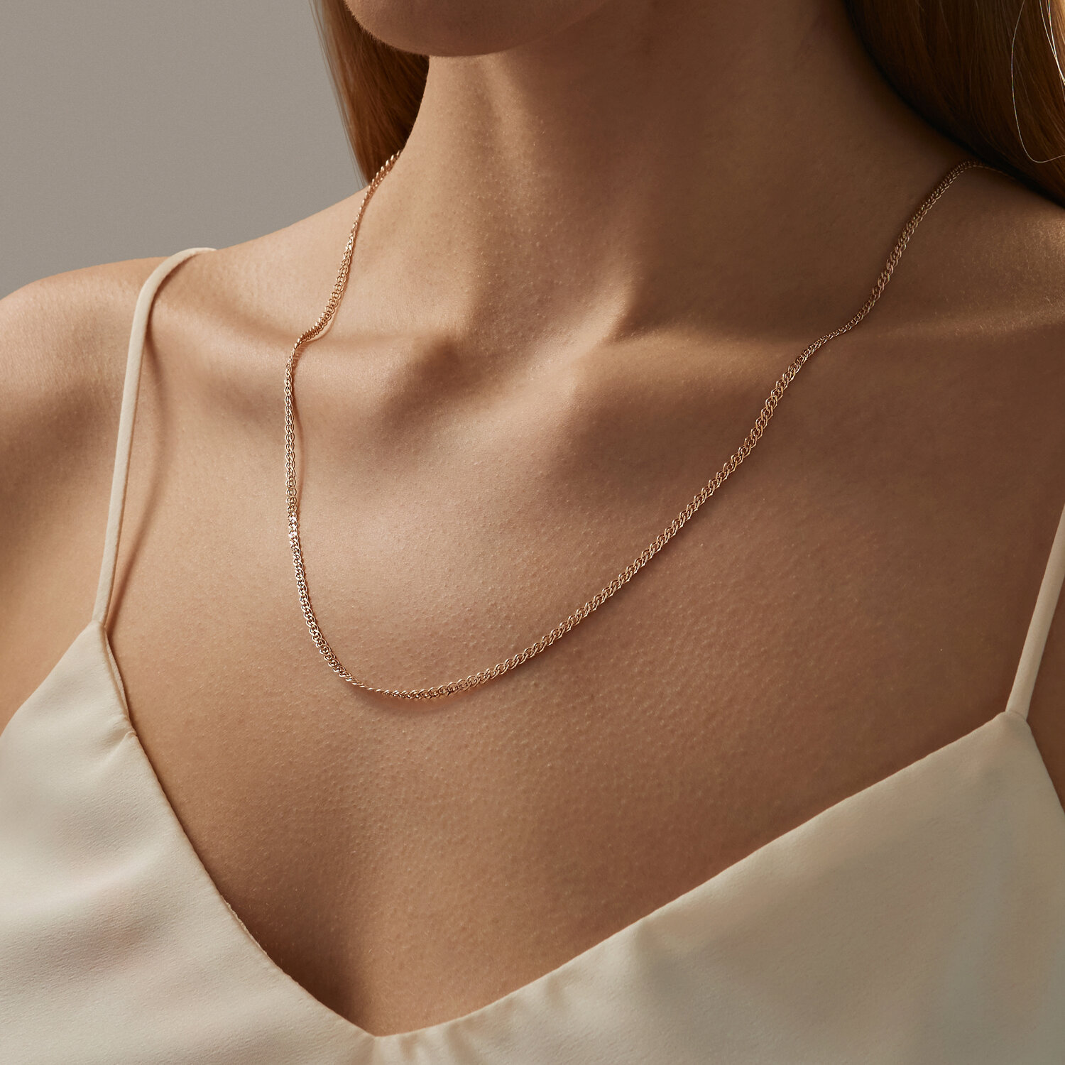 Цепь из золота, плетение Нонна, 585 проба Цепь из золота, плетение Нонна, 585 проба