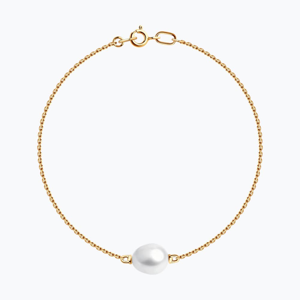 Браслет из золота с жемчугом