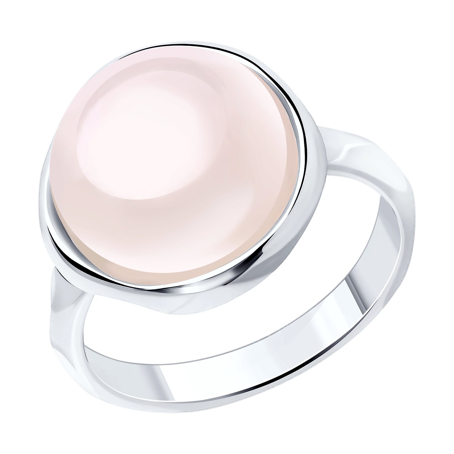 Кольцо из серебра с кварцем