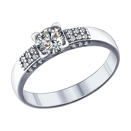 Inel din argint cu fianite