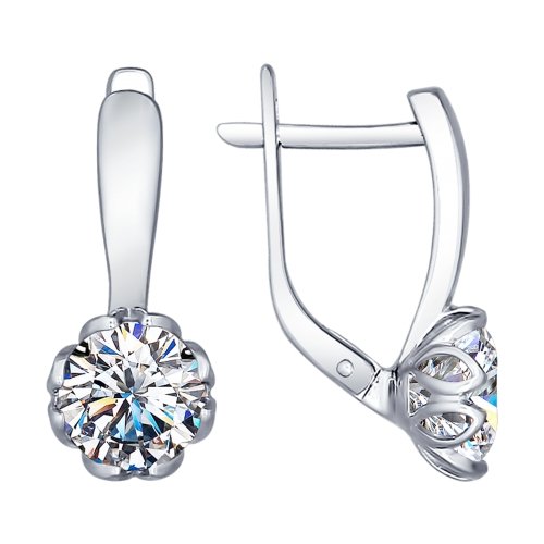 Cercei din argint cu Swarovski Zirconia