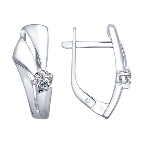 Cercei din argint cu Swarovski Zirconia
