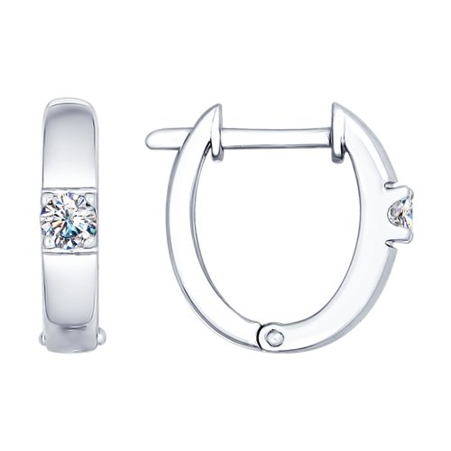 Cercei din argint cu Swarovski Zirconia