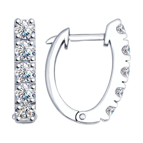 Cercei din argint cu Swarovski Zirconia