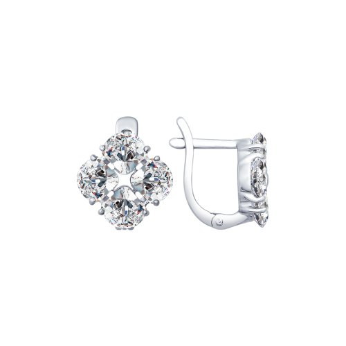 Cercei din argint cu Swarovski Zirconia