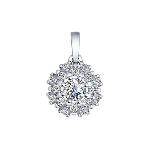 Подвеска из серебра со Swarovski Zirconia