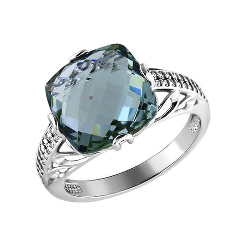 Роскошное кольцо с кварцем