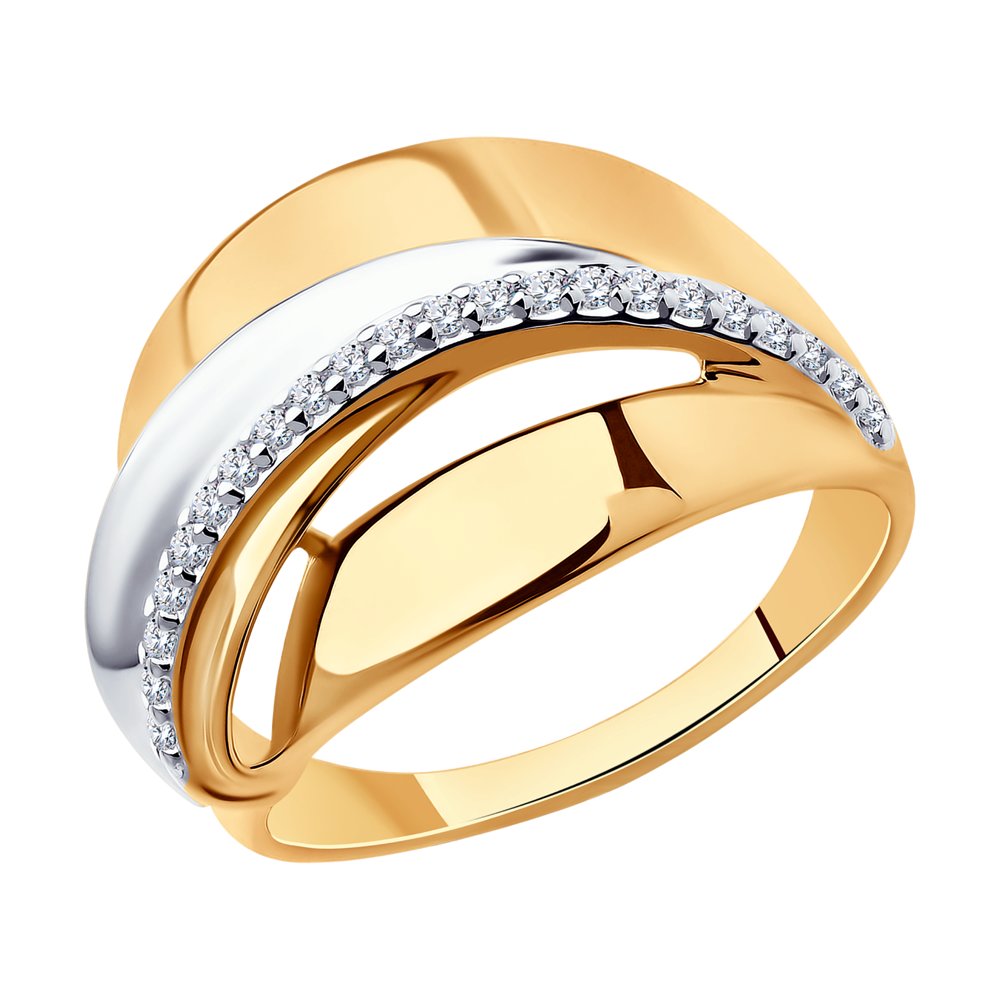 Кольцо из золочёного серебра