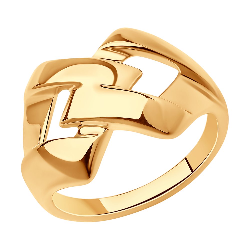 Кольцо из золочёного серебра