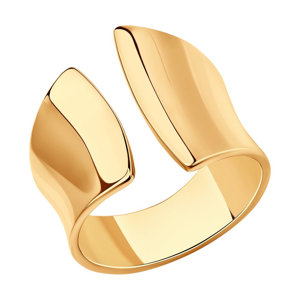 Кольцо из золочёного серебра