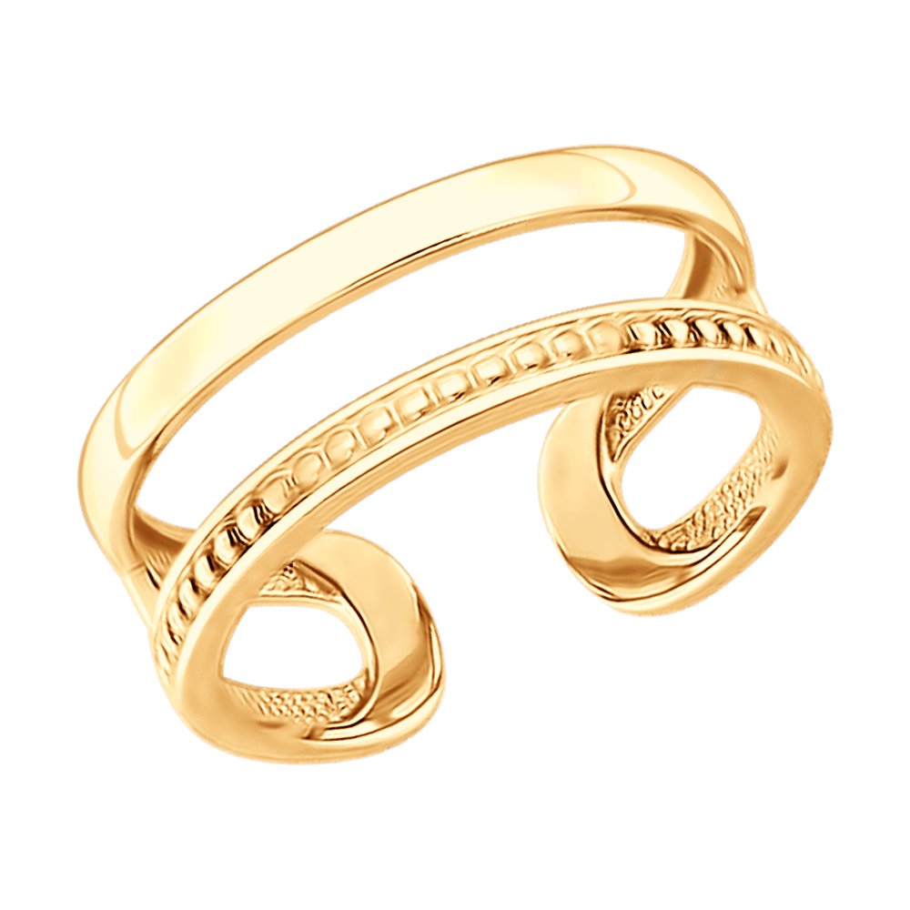 Кольцо из золочёного серебра