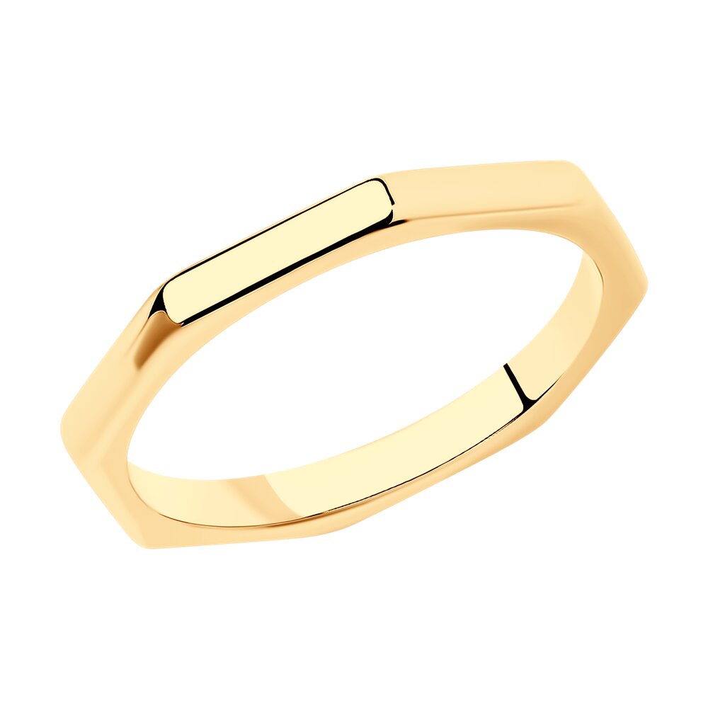 Кольцо из золочёного серебра