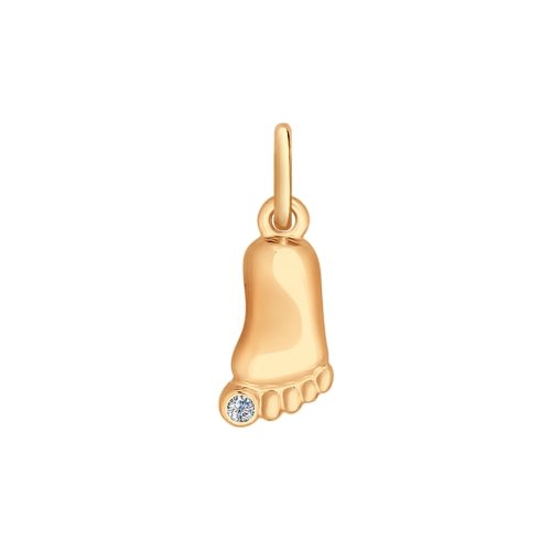 Позолоченная подвеска 'Пяточка'