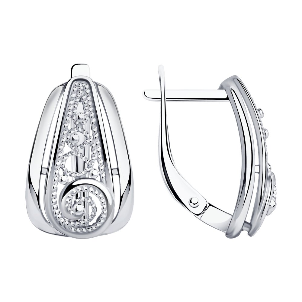 Серьги из серебра