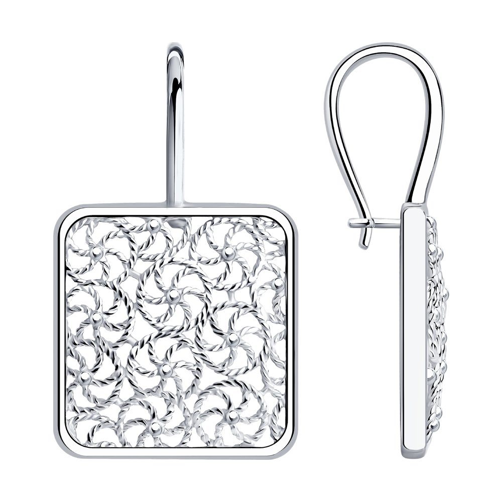 Серьги из серебра