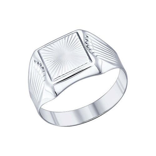 Печатка из серебра с алмазной гранью