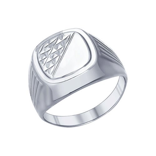 Печатка из серебра с алмазной гранью