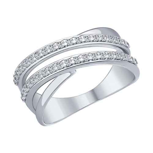 Inel din argint cu fianite