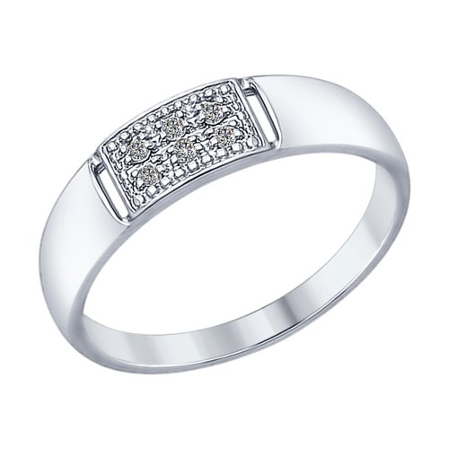 Inel din argint cu fianite