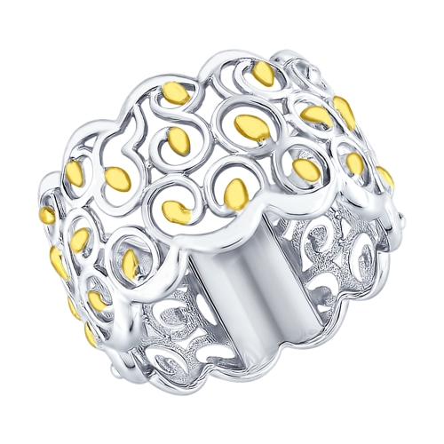 Inel din argint poleit