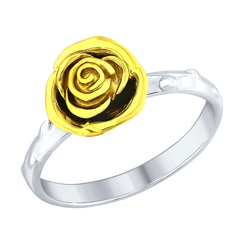 Inel din argint aurit