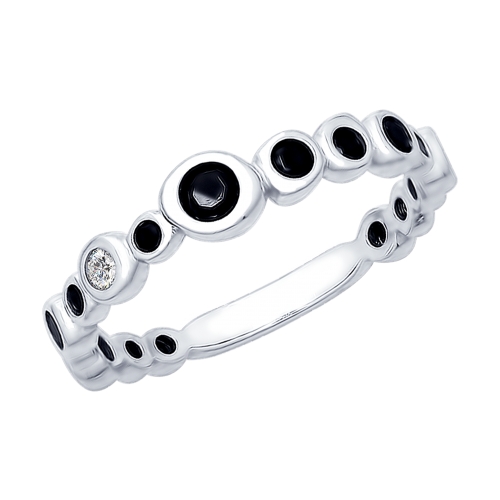 Inel din argint cu fianite