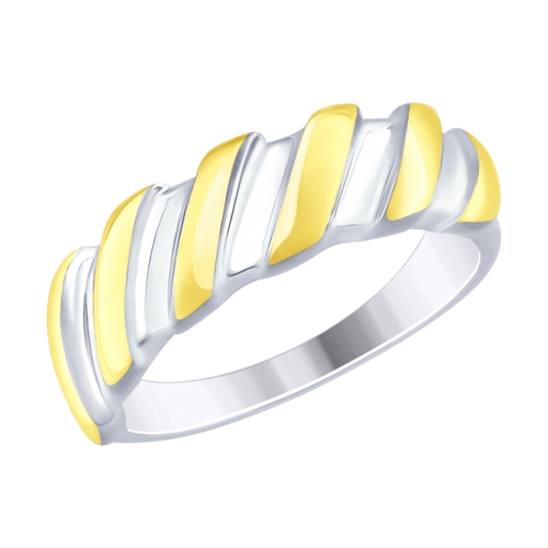 Inel din argint aurit