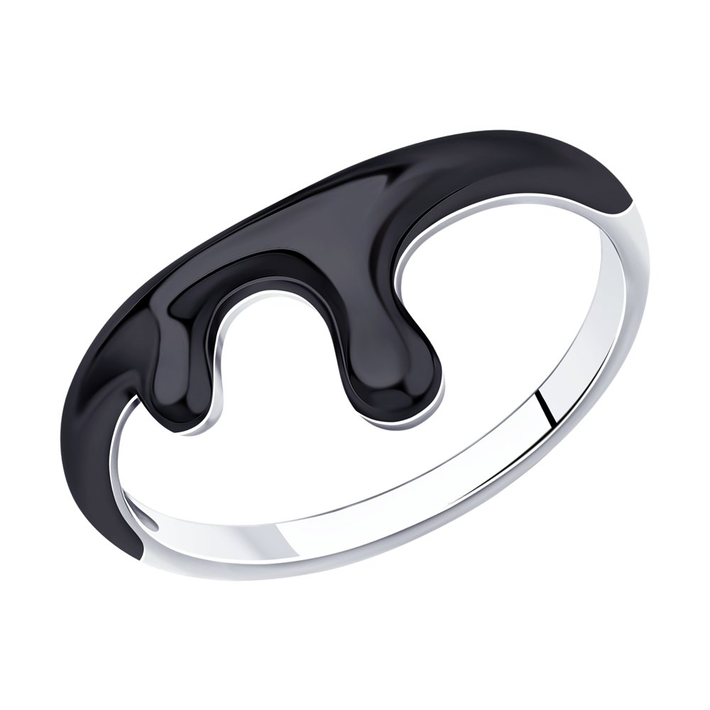 Кольцо из серебра с эмалью