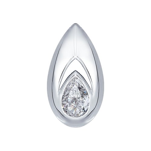 Подвеска из серебра с фианитом