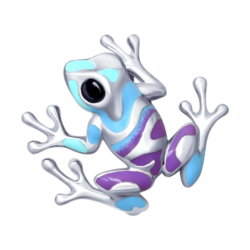 Brosa din argint cu zmalt