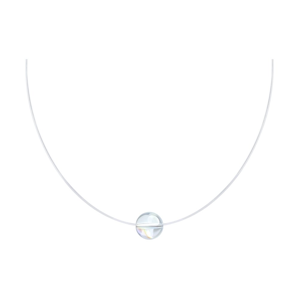 Колье из серебра с кристаллом Swarovski