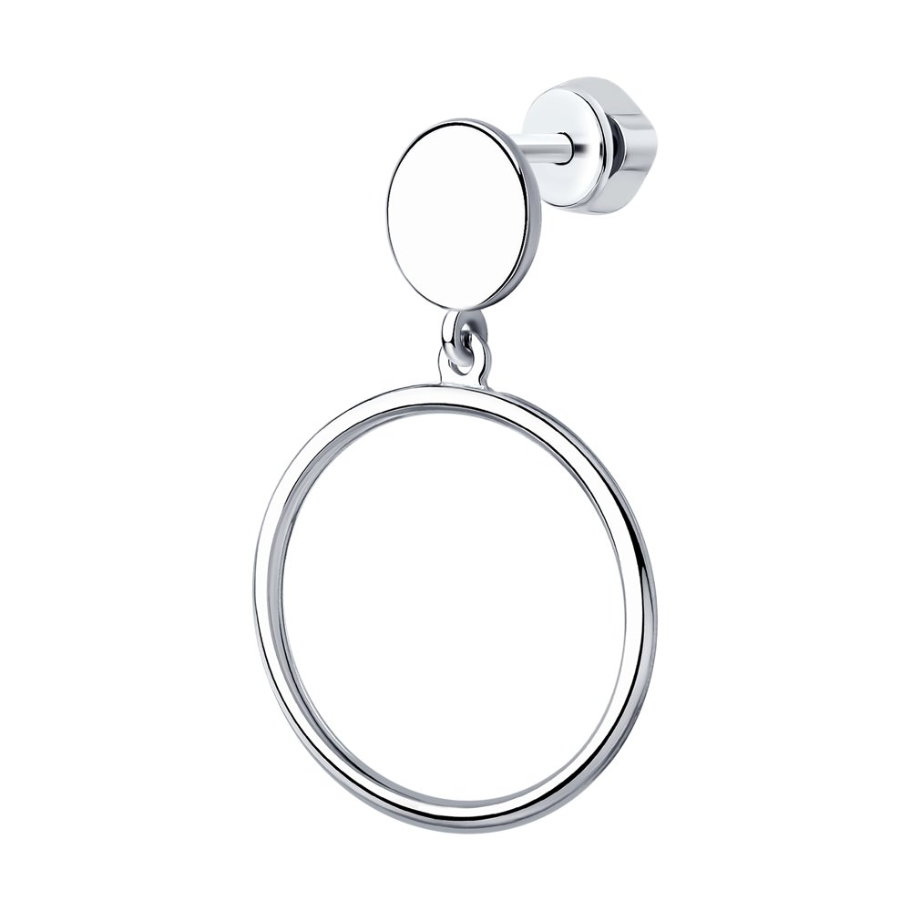 Серьга из серебра